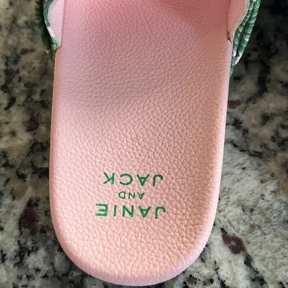 Janie&Jack Palm Bow Pool Slides - Picture 5 of 6